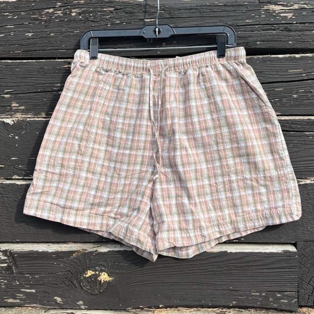 Vintage y2k Basic Editions Plaid Short